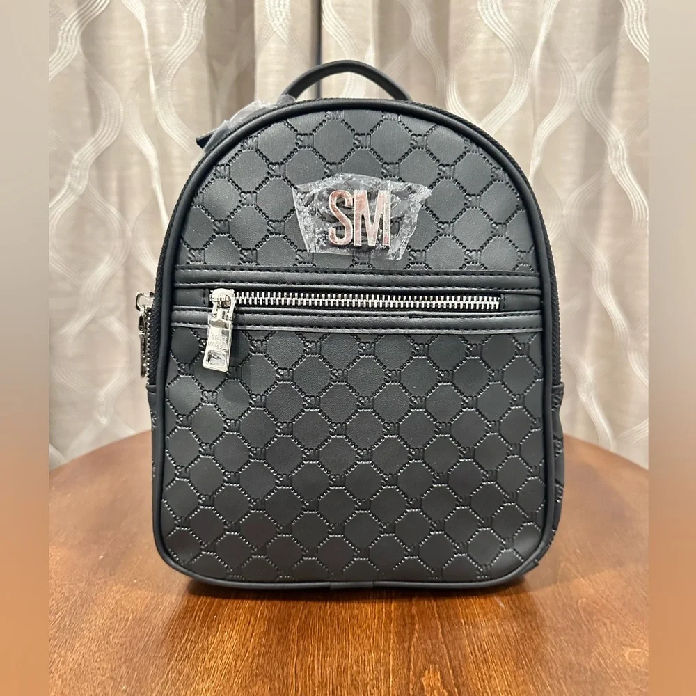 Steve Madden, Black, Faux Leather Backpack - Picture 11 of 11